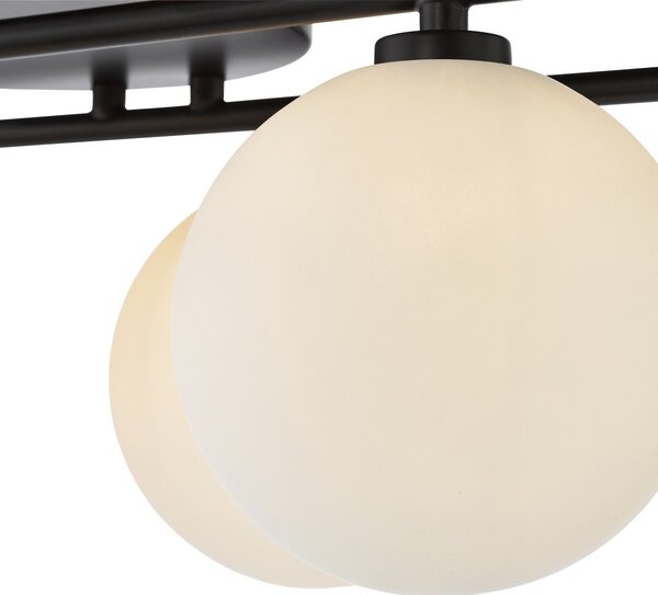 Dar Lighting modern mennyezeti lámpa luana fehér matt fekete darlua4822