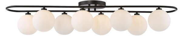 Dar Lighting modern mennyezeti lámpa luana fehér matt fekete darlua4822