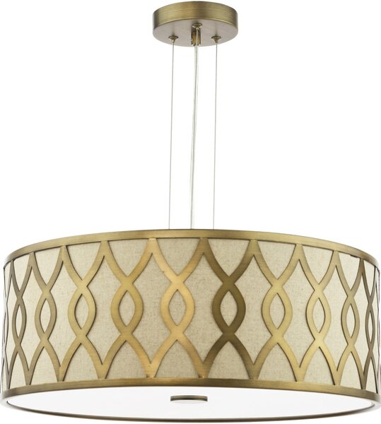 Dar Lighting modern függeszték locryn csiszolt bronz taupe darloc0463