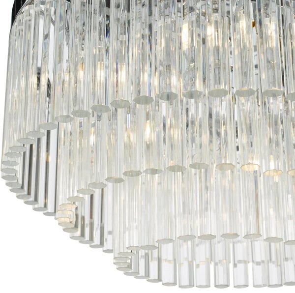 Dar Lighting glamour modern mennyezeti lámpa logan csiszolt króm darlog5408