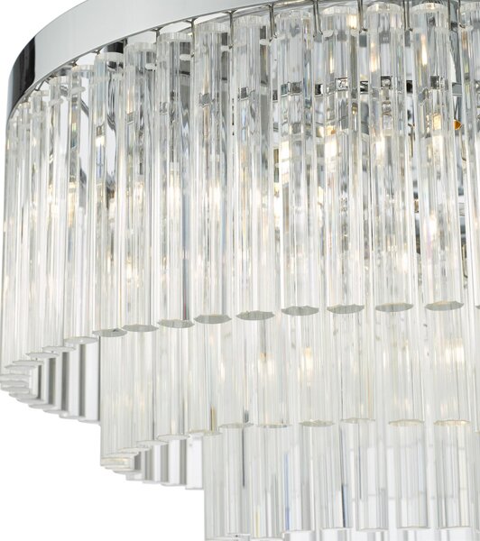 Dar Lighting glamour modern mennyezeti lámpa logan csiszolt króm darlog5408