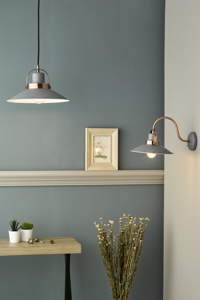Dar Lighting vintage függeszték liden szürke darlid0139