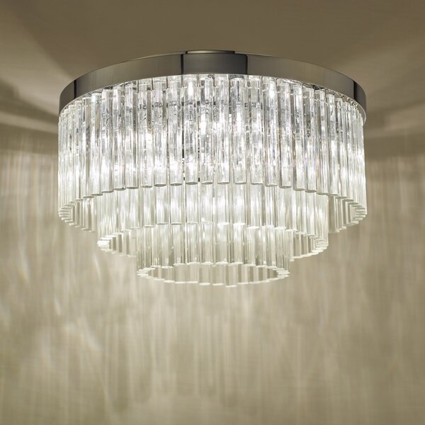 Dar Lighting glamour modern mennyezeti lámpa logan csiszolt króm darlog5408