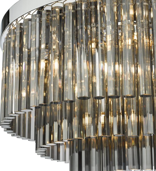 Dar Lighting glamour modern mennyezeti lámpa logan csiszolt króm darlog5410
