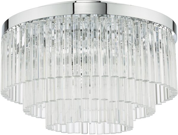 Dar Lighting glamour modern mennyezeti lámpa logan csiszolt króm darlog5408