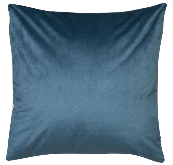 2 db díszpárna BLUEBELL Bársony 45 x 45 cm Kék Állatmintás