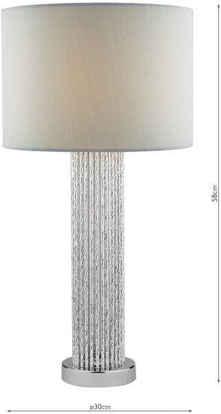 Dar Lighting modern asztali lámpa lazio ezüst darlaz4239
