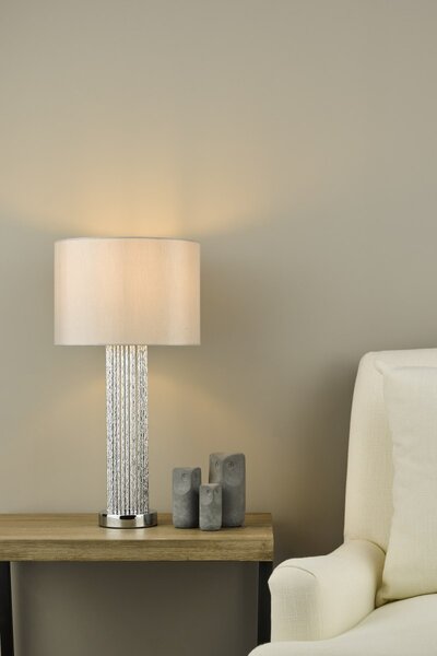 Dar Lighting modern asztali lámpa lazio ezüst darlaz4239