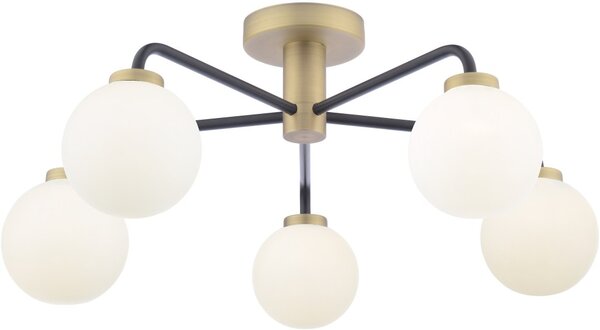 Dar Lighting modern mennyezeti lámpa lainey fehér matt fekete darlai5454-02