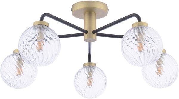 Dar Lighting modern mennyezeti lámpa lainey matt fekete darlai5454-03
