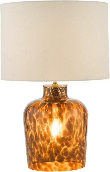 Dar Lighting modern asztali lámpa leandra borostyán darlea4206