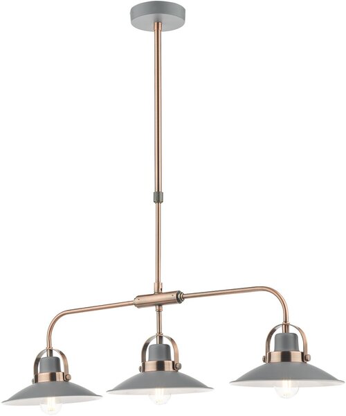Dar Lighting vintage mennyezeti lámpa liden szürke darlid0339