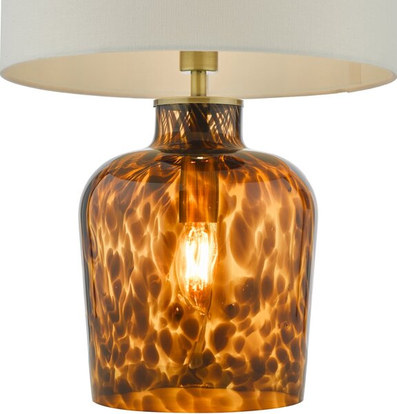 Dar Lighting modern asztali lámpa leandra borostyán darlea4206