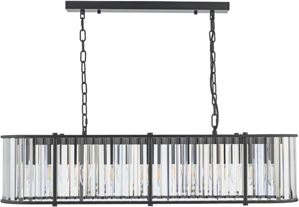 Dar Lighting glamour kristály modern függeszték kiran fekete darkir3422