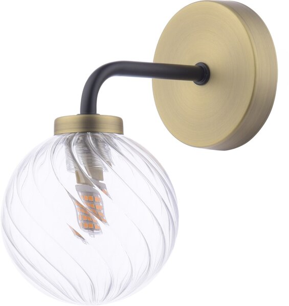 Dar Lighting modern fali lámpa lainey matt fekete darlai0754-03