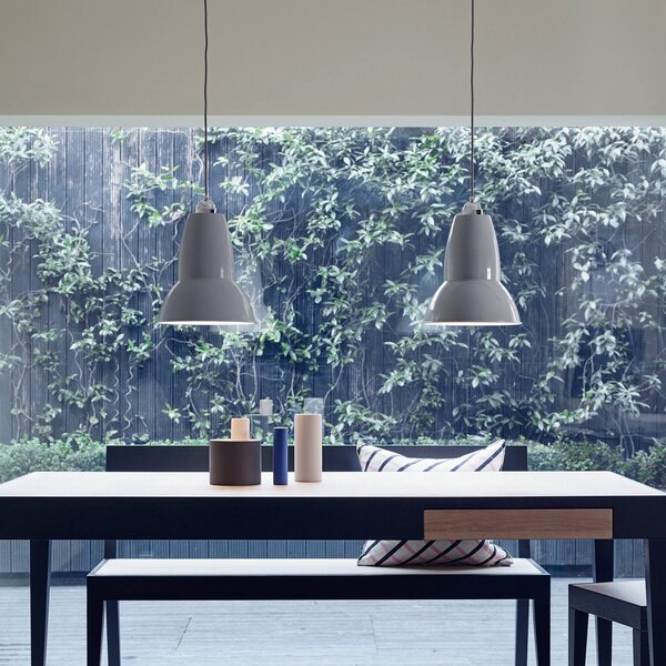 Függőlámpa Anglepoise, Original, dimmable, Szürke, Nappali, Fém, Indusztriális dizájn