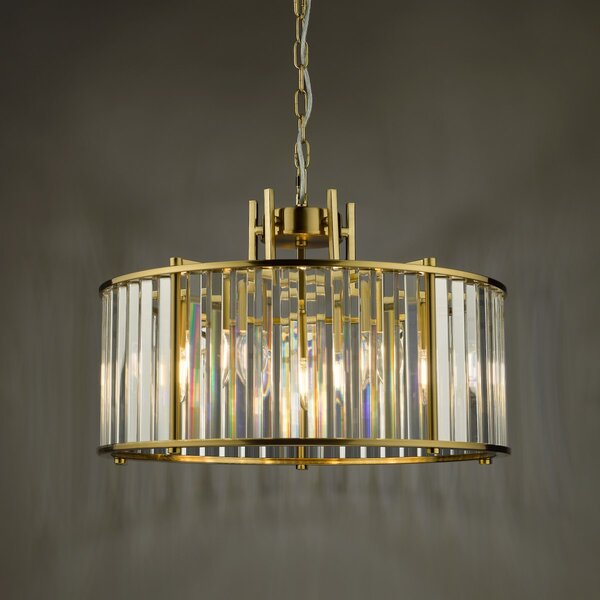 Dar Lighting glamour kristály modern függeszték kiran sárgaréz darkir0535