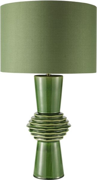 Dar Lighting modern asztali lámpa lagle antik sárgaréz zöld darlag4224