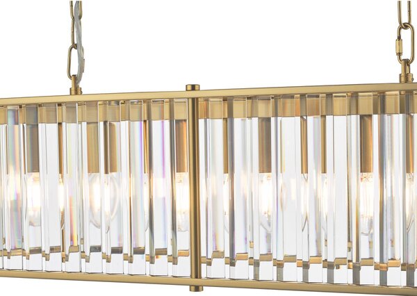 Dar Lighting glamour kristály modern függeszték kiran sárgaréz darkir3435