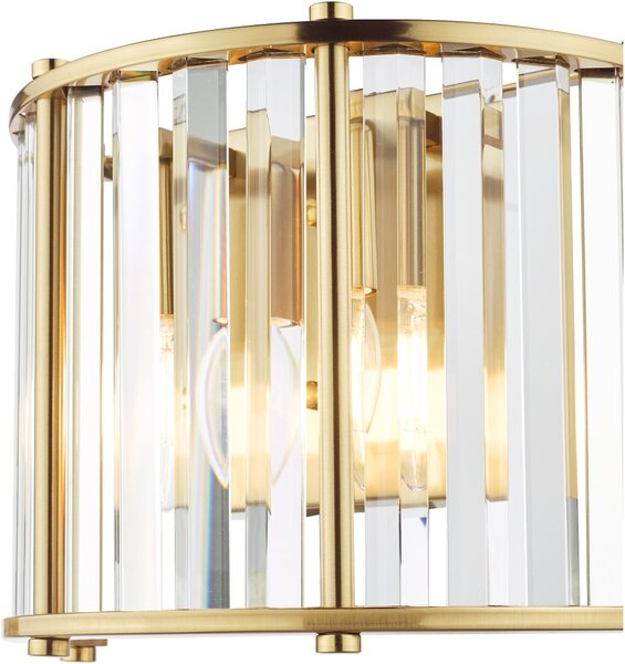 Dar Lighting glamour kristály modern fali lámpa kiran sárgaréz darkir0935