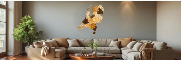 Natura Products - Hollandia 3D Fa Puzzle Térkép - Elegáns Fali Dekoráció