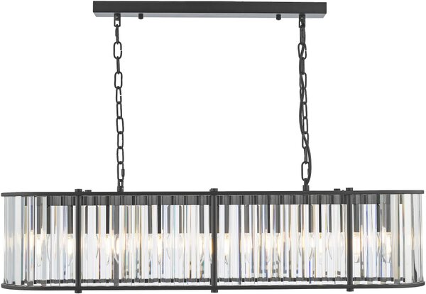 Dar Lighting glamour kristály modern függeszték kiran fekete darkir3422