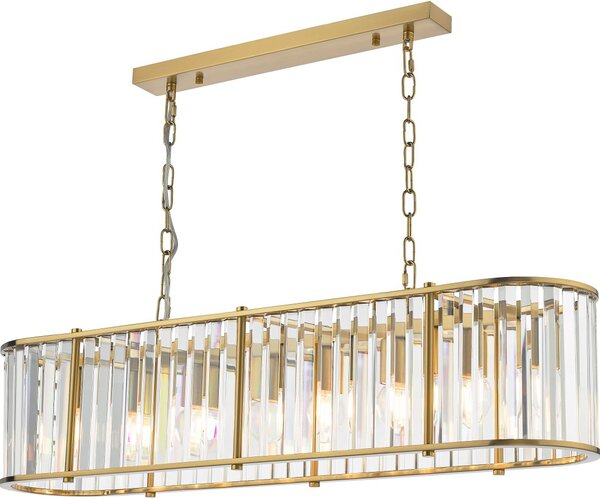 Dar Lighting glamour kristály modern függeszték kiran sárgaréz darkir3435