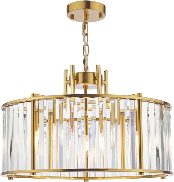 Dar Lighting glamour kristály modern függeszték kiran sárgaréz darkir0535