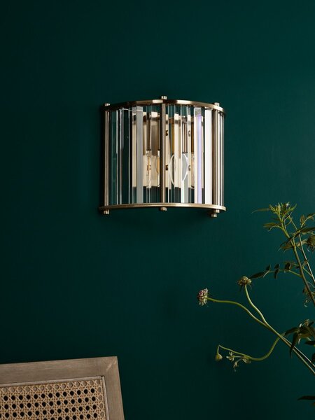 Dar Lighting glamour kristály modern fali lámpa kiran sárgaréz darkir0935