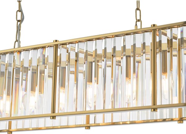 Dar Lighting glamour kristály modern függeszték kiran sárgaréz darkir3435