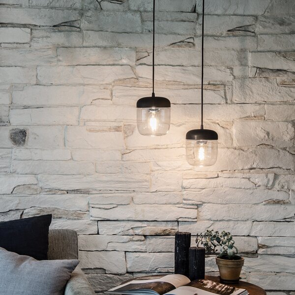Függőlámpa UMAGE, Acorn, dimmable, Fekete, Nappali, Üveg, Dizájn