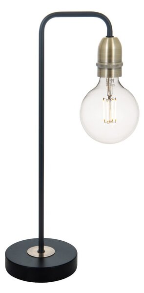 Dar Lighting loft asztali lámpa kiefer antik sárgaréz matt fekete darkie4222