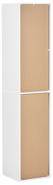 Négyszintes könyvespolc WINNIPEG 143 cm Fehér