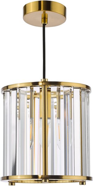 Dar Lighting glamour kristály modern függeszték kiran sárgaréz darkir0135