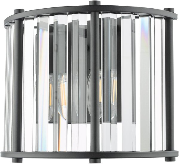 Dar Lighting glamour kristály modern fali lámpa kiran fekete darkir0922