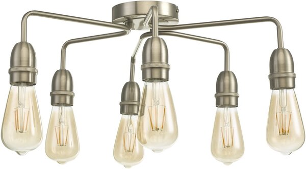 Dar Lighting loft mennyezeti lámpa kiefer szatén króm darkie0646