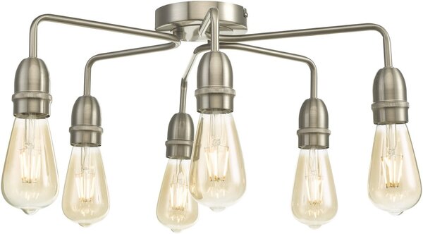 Dar Lighting loft mennyezeti lámpa kiefer szatén króm darkie0646