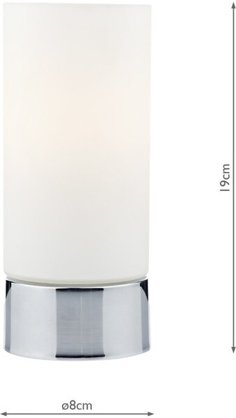 Dar Lighting modern asztali lámpa jot csiszolt króm darjot4050