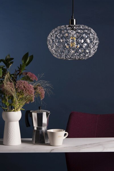 Dar Lighting glamour modern függeszték juanita csiszolt króm darjua6550
