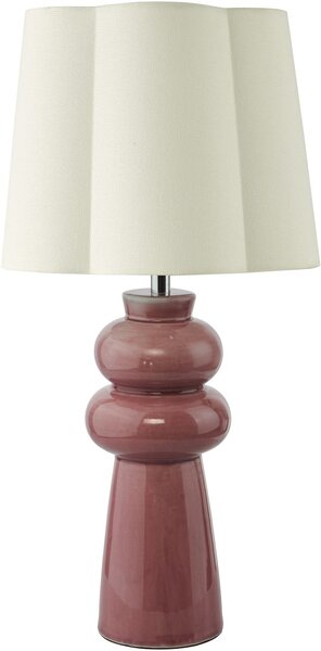 Dar Lighting modern asztali lámpa jordana csiszolt króm rózsaszín darjor4203