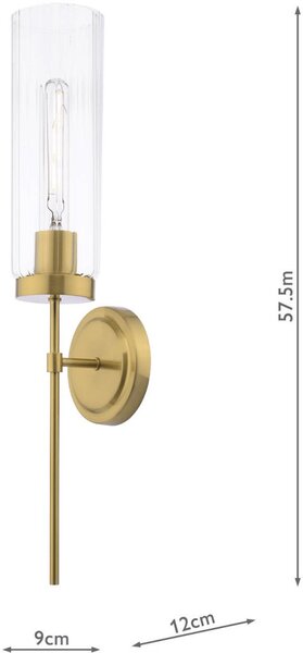 Dar Lighting modern fali lámpa jodelle barna darjod0763