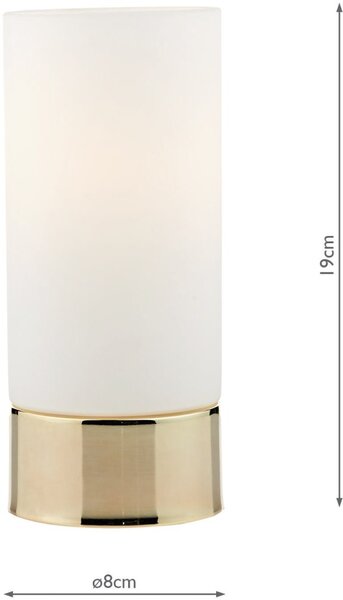 Dar Lighting modern asztali lámpa jot opál csiszolt arany darjot4035