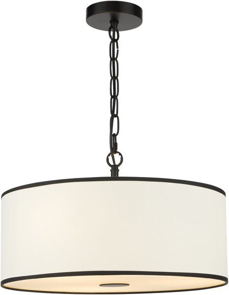 Dar Lighting modern függeszték jemima fehér matt fekete darjem0322