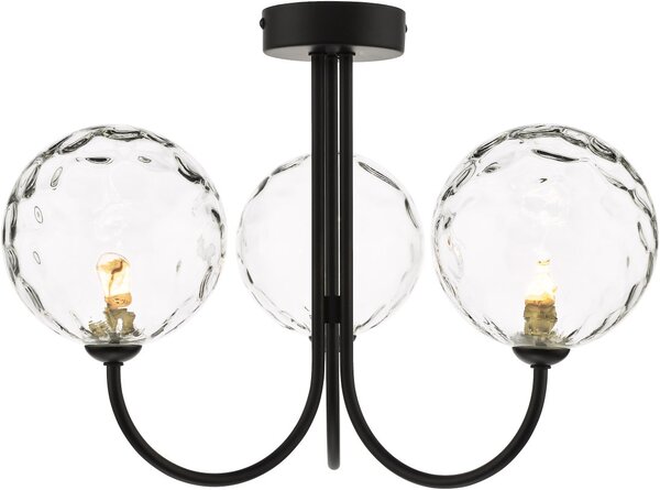 Dar Lighting modern mennyezeti lámpa jared matt fekete darjar0322-12