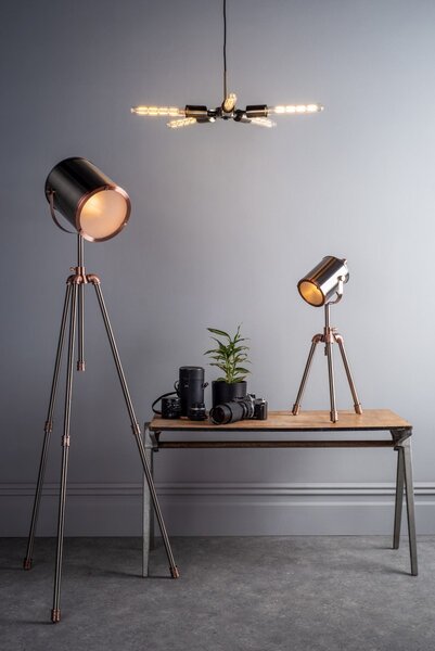 Dar Lighting loft asztali lámpa jake antik ezüst darjak4021