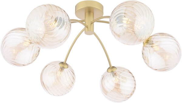 Dar Lighting modern mennyezeti lámpa izzy borostyán arany darizz0635-26
