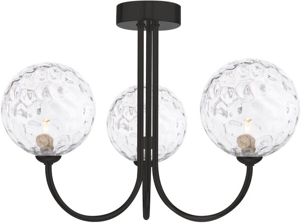 Dar Lighting modern mennyezeti lámpa jared matt fekete darjar0322-12