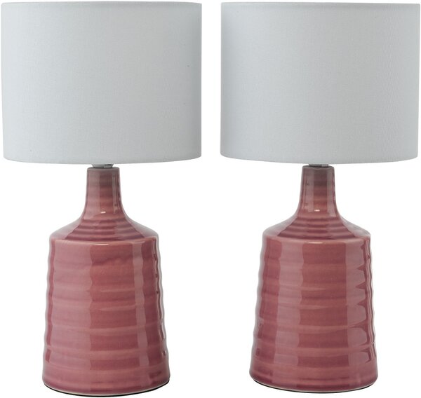 Dar Lighting modern skandináv asztali lámpa inci rózsaszín darinc4003