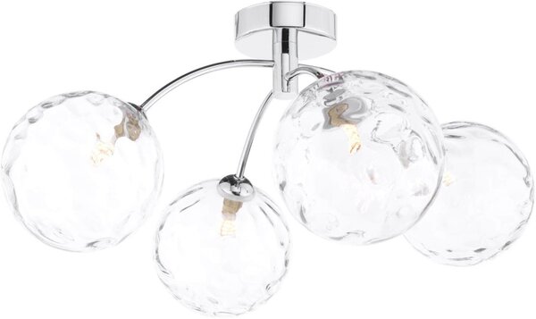 Dar Lighting modern mennyezeti lámpa izzy csiszolt króm darizz0450-12