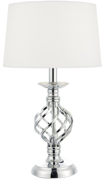 Dar Lighting glamour modern asztali lámpa iffley csiszolt króm dariff4150